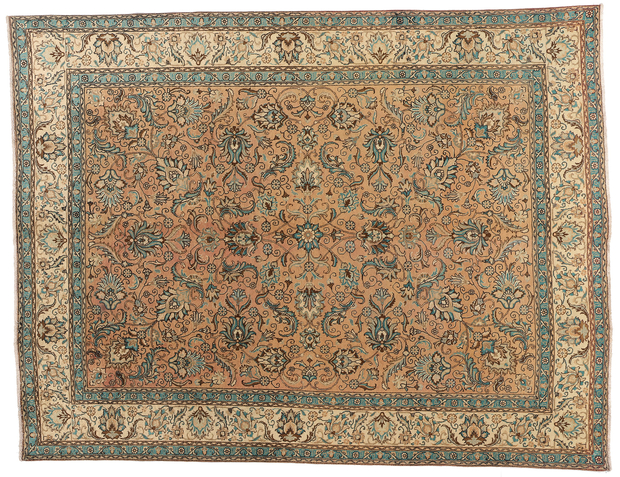 9 x 12 Vintage Persian Tabriz Rug 76289