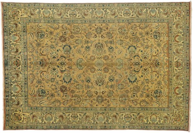 7 x 11 Vintage Tabriz Rug 76308