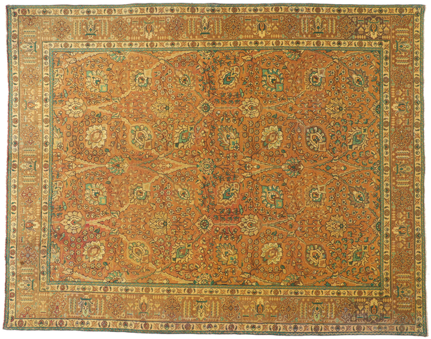 10 x 12 Vintage Persian Tabriz Rug 76312