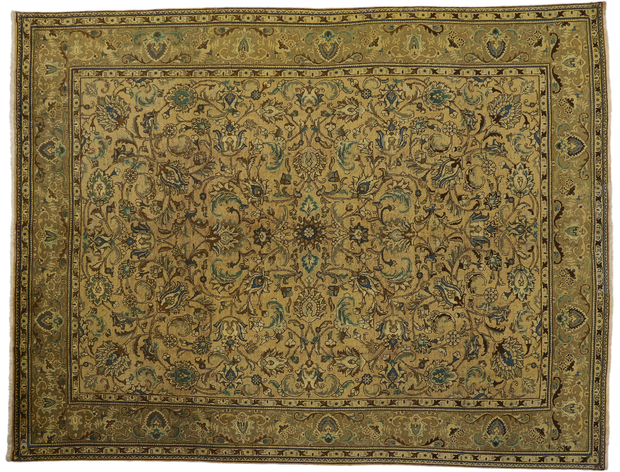 10 x 13 Vintage Tabriz Rug 76327