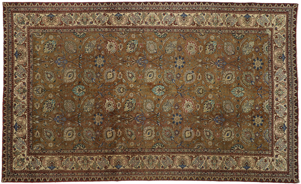 10 x 16 Vintage Tabriz Rug 76347