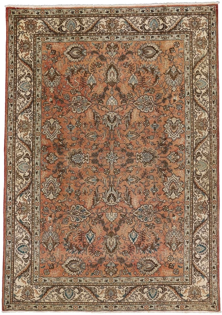 8 x 11 Vintage Persian Tabriz Rug 76276