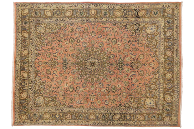 10 x 13 Vintage Persian Khorassan Rug 76451