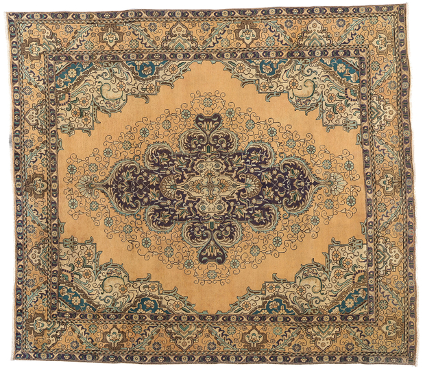 10 x 11 Vintage Persian Tabriz Rug 76452