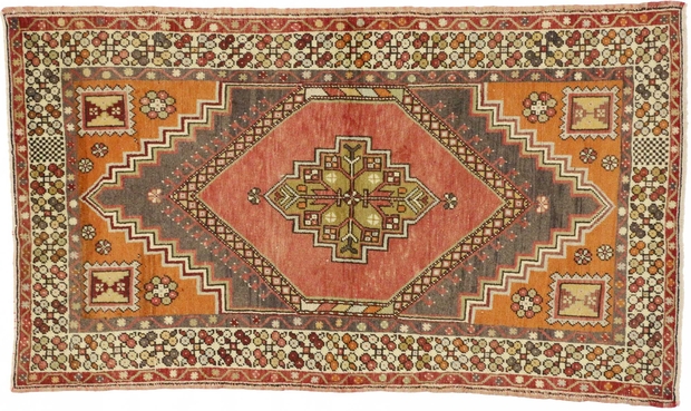 4 x 6 Vintage Oushak Rug 50339