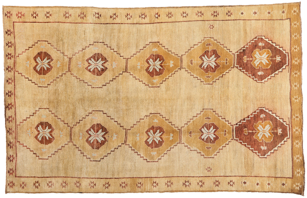 7 x 12 Vintage Turkish Kars Rug 50379