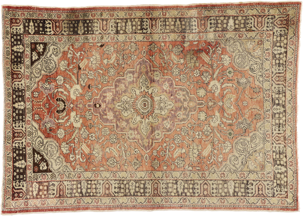 5 x 7 Antique Oushak Rug 50400