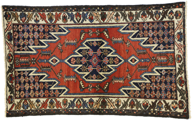 3 x 5 Antique Persian Hamadan Rug 50405