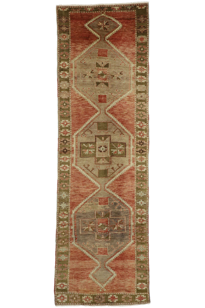 4 x 12 Vintage Turkish Oushak Rug 50442