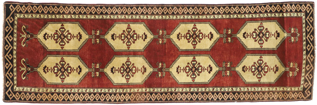 4 x 13 Vintage Turkish Oushak Rug 50469