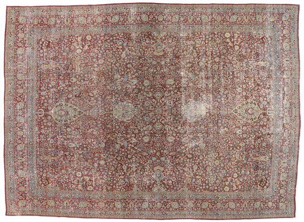 12 x 16 Late 19th Century Antique Persian Kerman Rug 51527