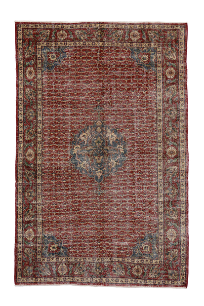 7 x 10 Vintage Turkish Sivas Rug 51538