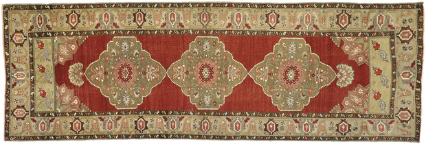 4 x 12 Vintage Oushak Rug 51552