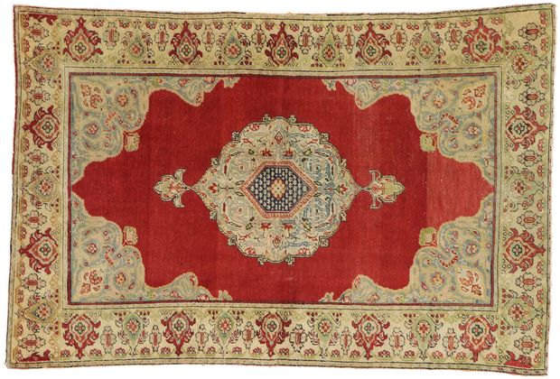 3 x 5 Vintage Oushak Rug 51557