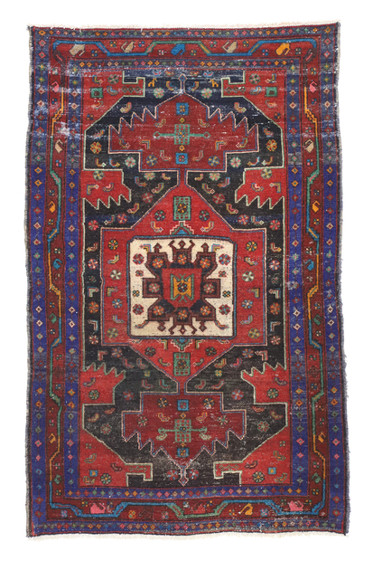 4 x 6 Vintage Persian Hamadan Rug 51578