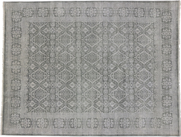 9 x 11 Gray Transitional Area Rug 30152