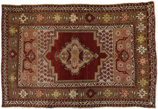 3 x 5 Vintage Oushak Rug 50077