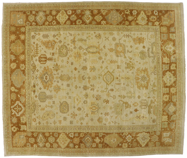 12 x 15 Vintage-Inspired Oushak Rug 30175