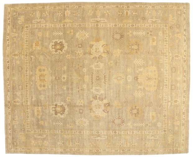 12 x 15 Vintage-Inspired Earth-Tone Oushak Rug 30183