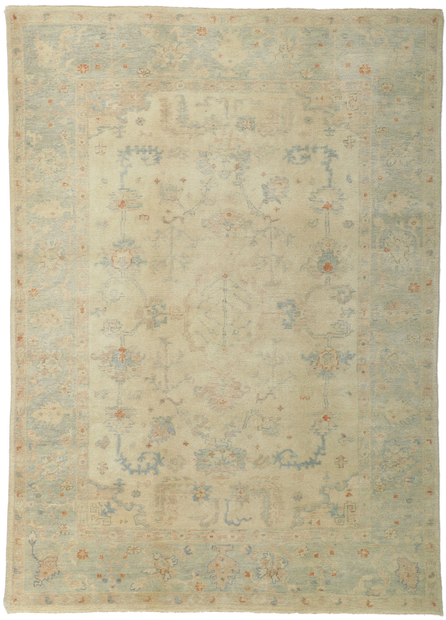 6 x 9 Vintage-Inspired Oushak Rug 30139