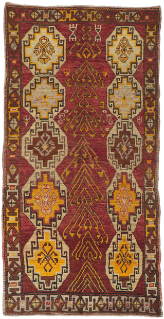 4 x 8 Vintage Turkish Oushak Rug 50087