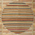 9 x 9 Round Striped Area Rug 30300