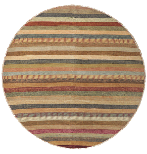 9 x 9 Round Striped Area Rug 30300