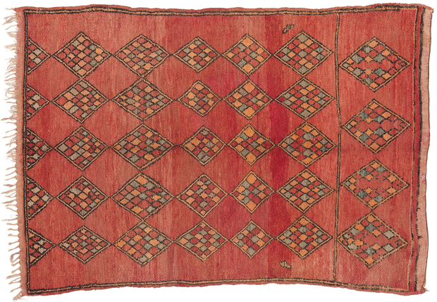 6 x 8 Vintage Red Boujad Moroccan Rug 20171