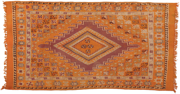 6 x 10 Vintage Orange Taznakht Moroccan Rug 20229