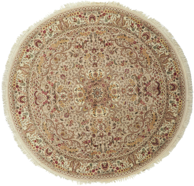 8 x 8 Vintage Chinese Round Area Rug 74981