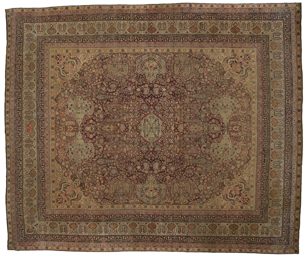 16 x 18 Antique Persian Kermanshah Rug 74990