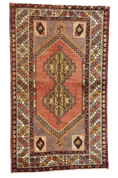 4 x 6 Vintage Turkish Oushak Rug 50155