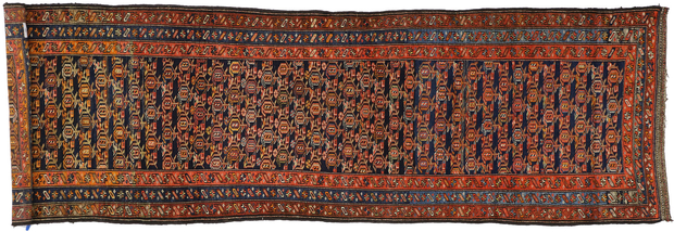 4 x 12 Antique Persian Kurdish Rug 76615