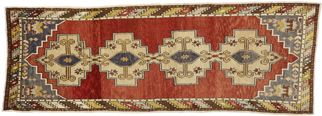 3 x 10 Vintage Oushak Rug 50179