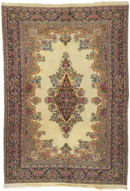 5 x 7 Vintage Persian Kerman Rug 76707