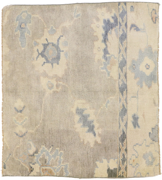 3 x 3 Modern Wagireh Oushak Rug 76716