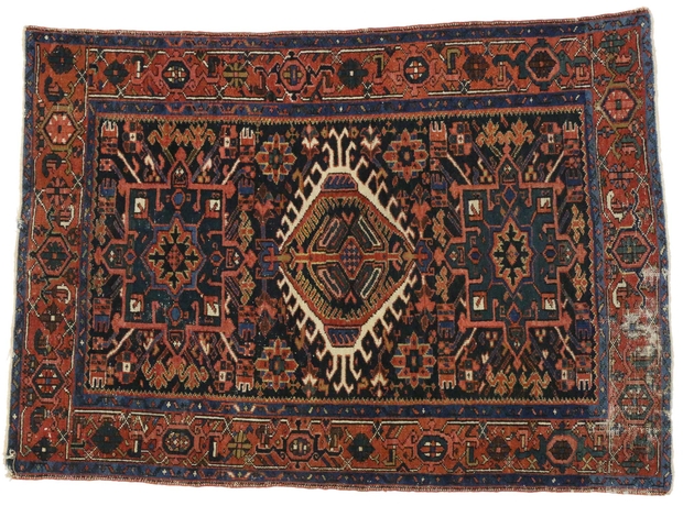 4 x 6 Antique Heriz Rug 76759