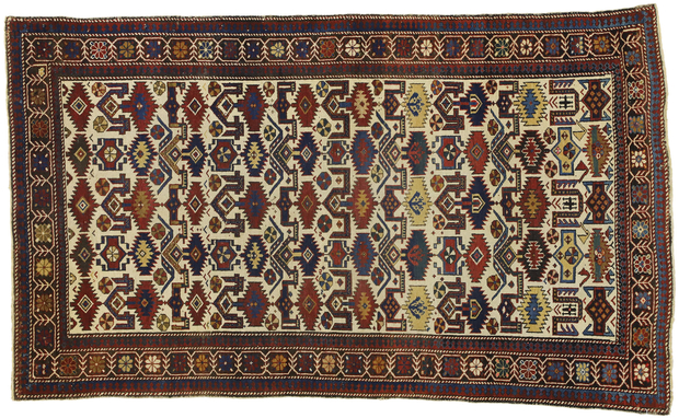 4 x 7 Antique Caucasian Shirvan Rug 76782