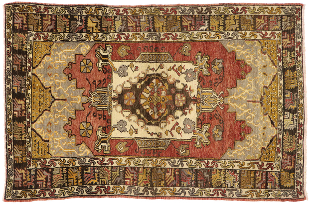 4 x 6 Vintage Oushak Rug 50194