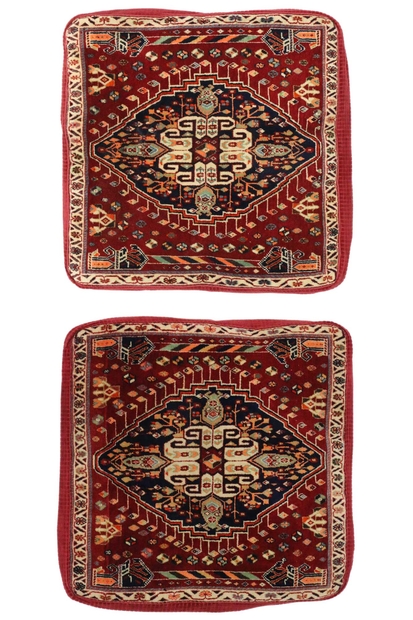 2 x 2 Antique Qashqai Poshti Pillow 76799