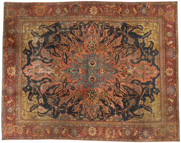 9 x 12 Antique Farahan Rug 76816