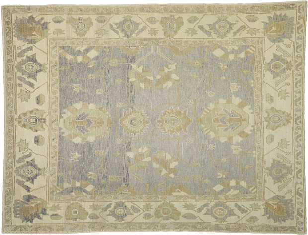 9 x 12 Turkish Gray Oushak Rug 51620