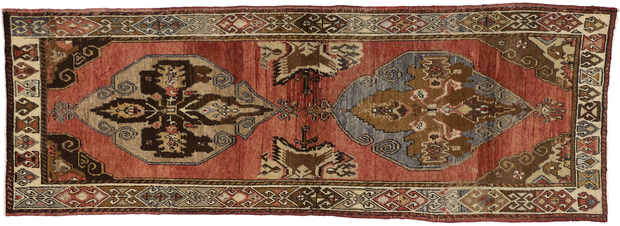 4 x 10 Vintage Turkish Oushak Rug 50228