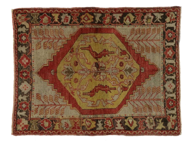 4 x 5 Vintage Oushak Rug 51657