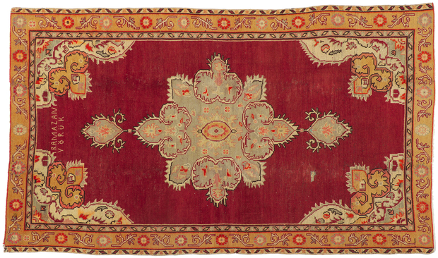 5 x 8 Vintage Turkish Oushak Rug 51673