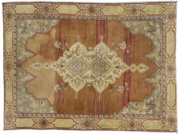 4 x 5 Vintage Oushak Rug 51695