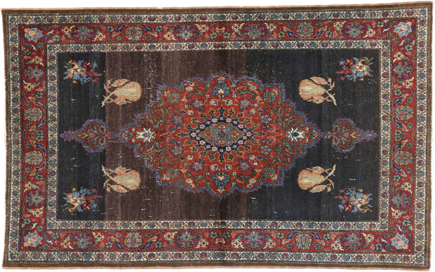 4 x 6 Vintage Turkish Oushak Rug 51725