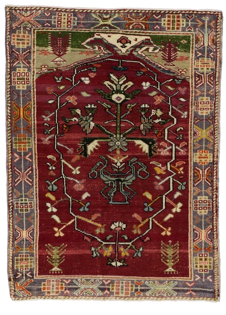 3 x 5 Vintage Oushak Rug 51751