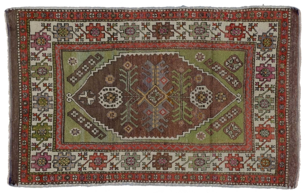 3 x 5 Vintage Oushak Rug 51758