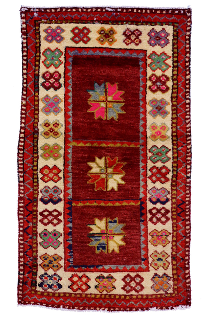 3 x 4 Colorful Oushak Rug 51765